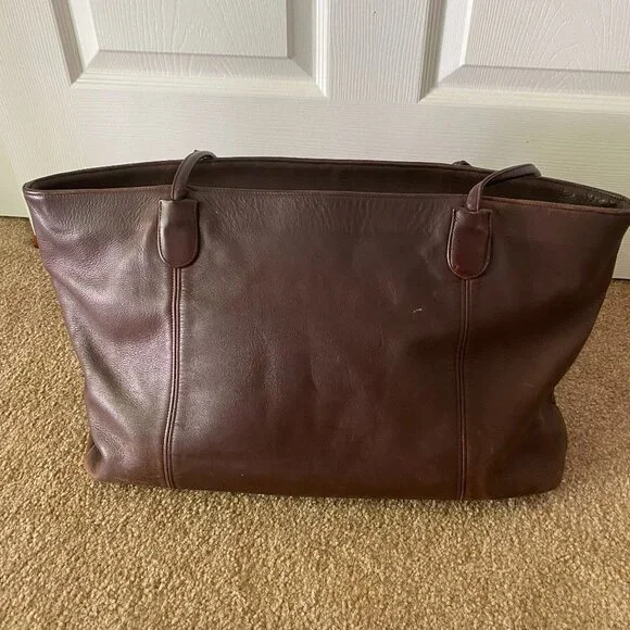 Vintage Coach Leather Tote Bag - Picture 2 of 5